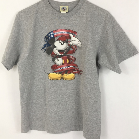 Vintage Disney Mickey Mouse USA Patriotic T-shirt - Picture 7 of 7